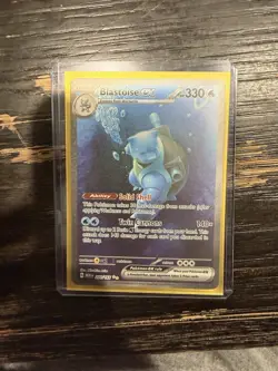 Pokemon Blastoise ex 200/165 SV151 Full Art Holo Special Illustration Rare EX - Image 3