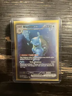 Pokemon Blastoise ex 200/165 SV151 Full Art Holo Special Illustration Rare EX - Image 4