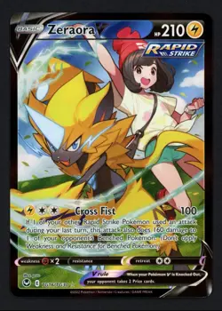 Zeraora V TG16/TG30 Silver Tempest Ultra Rare Pokemon TCG - Image 1