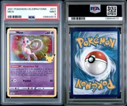 2021 POKEMON CELEBRATIONS #011 MEW 011/025 MINT PSA 9 STAMP HOLO 25TH CLASSIC - Image 3