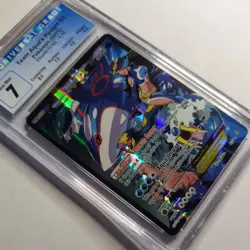 CGC 7 Team Aqua’s Kyogre EX 6/34 Double Crisis Full Art Pokemon Holo w/Subgrades - Image 3