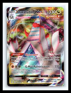 💥 2021 Pokemon SWSH Evolving Skies 123/203 Duraludon VMAX HOLO - Image 1