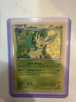 Pokemon Leafeon BW87 Black & White Promo Holo Stage 1 HP 90 Quick Attack - Image 1