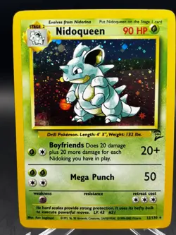 Nidoqueen 12/130 Base Set 2 Holo Unlimited WotC Vintage Pokemon TCG Pokemon - Image 2