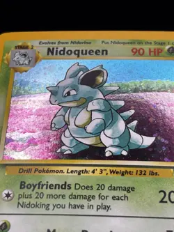 Nidoqueen 12/130 Base Set 2 Holo Unlimited WotC Vintage Pokemon TCG Pokemon - Image 4