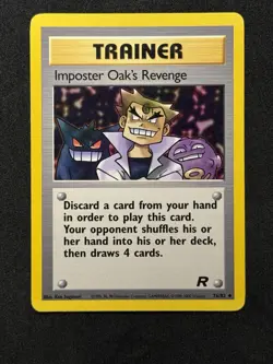 Pokemon TCG Imposter Oak's Revenge 76/82 Team Rocket Uncommon Regular English - Image 1