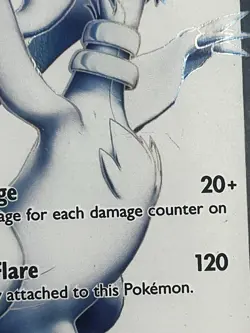 Pokemon Reshiram #113/114 Full Art Ultra Rare Holo, Black White Heavy Play - Image 2