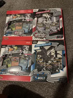Pokemon 1 Black Bolt 1 White Flare Poster + Binder Collection Sams Club Lot of 2 - Image 1