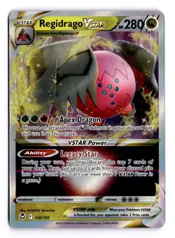 Regidrago VSTAR 136/195 Sword & Shield - Silver Tempest Holo Pokemon TCG - NM - Image 1