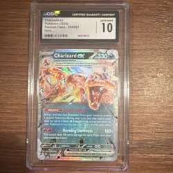 Charizard ex CGC 10 054/091 SV: Paldean Fates Holo Double Rare Pokemon TCG - Image 1