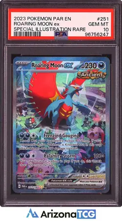 Pokemon 2023 Roaring Moon ex 251/182 SIR Paradox Rift GEM MINT PSA 10 - Image 1