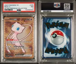 2023 POKEMON 151 ULTRA-PREMIUM COLLECTION #205 GOLD METAL MEW EX PSA 7 205/165 - Image 3