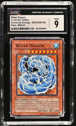 Water Dragon EEN-EN015K Mail-in Elemental Energy Yu-gi-oh! CGC 9 Mint *019 - Image 1