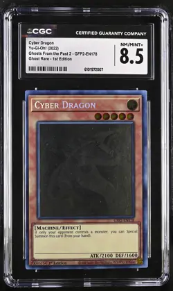 Cyber Dragon GFP2-EN178 1st Edition Yu-gi-oh! CGC 8.5 Nm/mint+ *007 - Image 1