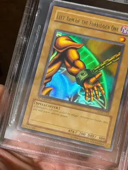 Left Arm Of Forbidden One LOB-123 1st Edition FOIL LINE ERROR Yugioh BGS 9 - Image 3