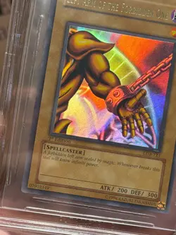 Left Arm Of Forbidden One LOB-123 1st Edition FOIL LINE ERROR Yugioh BGS 9 - Image 4