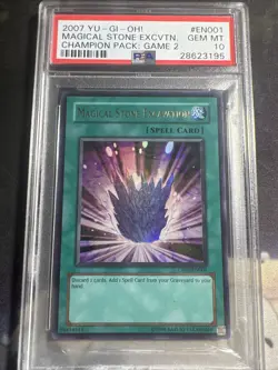 Magical Stone Excavation CP02-EN001 Ultra Rare Yugioh NM psa 10 - Image 1