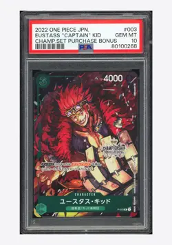 One Piece PSA 10 Eustass "Captain" Kid Promo 2022 P-003 Championship Japanese - Image 1