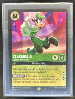 2024 Disney Lorcana TCG: Shimmering Skies Clarabelle - Light on Her Hooves #84 - Image 1