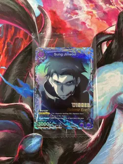 Union Arena Sung Jinwoo Release Event Winner Card Solo Leveling 016 Foil - Image 1