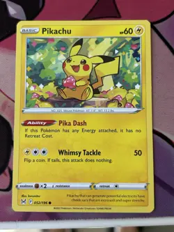 PIKACHU - 052/196 - Lost Origin- NM/M - Pokemon Card - Image 1