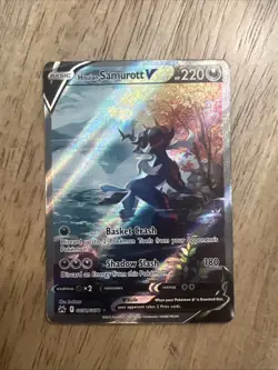 Hisuian Samurott V GG51/GG70 Crown Zenith Galarian Gallery Full Art Pokemon Holo - Image 1