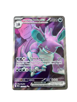 Pokemon TCG Team Rockets Nidoking EX 216/182 Destined Rivals Ultra Rare NM Card - Image 1