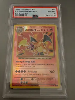 PSA Graded Pokemon Card Auction – Charizard & Red & Blue Trainer! - Image 2