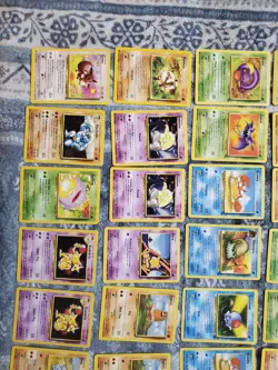 100 Cards Base Set + Fossil + Jungle Lot WOTC 1999 Vintage LP/MP MOstly - Image 2