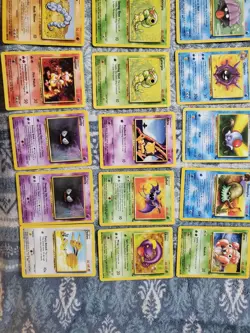 100 Cards Base Set + Fossil + Jungle Lot WOTC 1999 Vintage LP/MP MOstly - Image 5