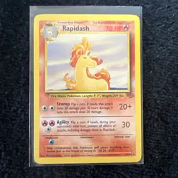 Vintage Pokemon Card -Rapidash 44/64 Jungle - LP - Uncommon - Image 3
