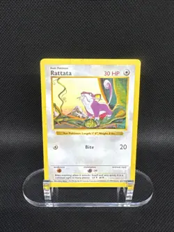 Pokemon Rattata 061/102 Base Set Shadowless Regular Card (DMG) - Image 1