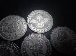Pokemon Card Meiji Promo Battle Coin x7 Weezing Arbok etc #6324 PLAY - Image 2