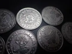 Pokemon Card Meiji Promo Battle Coin x7 Weezing Arbok etc #6324 PLAY - Image 3