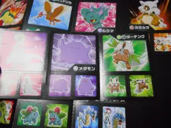 Pokemon Card Coris Promo Non Holo Sticker x4 Gyarados Tyranitar Ditto etc #3948 - Image 5
