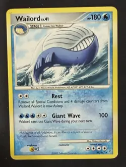 Wailord 47/147 NM - Supreme Victors Pokemon Card - Midori Harada Art - Image 1
