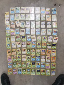 Pokemon WOTC Vintage 100 Cards Jungle Base Set Fossil Mixed Lot Nm To Mp #1 - Image 1