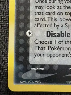 Pokemon TCG Sableye Ex Crystal Guardians 10/100 Holo Rare 2006 Vintage Card - Image 5