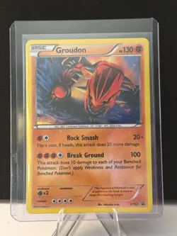 Pokemon Groudon XY52 Black Star Promo Holo XY Promos LP Pokemon Card Nintendo #X - Image 1