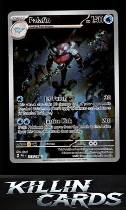Palafin - 225/091 225/091 Pokemon Illustration Rare SV: Paldean Fates Card NM - Image 1