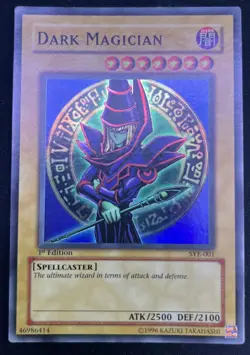 Dark Magician 1st Edition - SYE 001 Super Rare Yugioh Card Holographic Card LP - Image 1