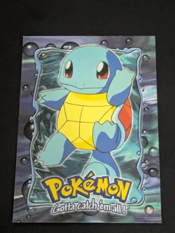 SQUIRTLE - # 07 - TOPPS SERIES E7 OF 12 BLUE LOGO Pokemon Card TCG Non Holo NM - Image 1