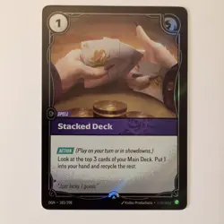 Stacked Deck OGN Spell Card 183/298 Holo League of Legends Nexus Night Promo - Image 1