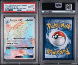 Pokemon Kommo-o GX 159/145 Secret Rare Card Sun & Moon Guardians Rising PSA 10 - Image 3