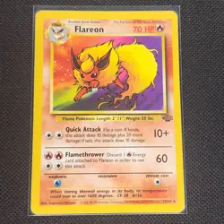 Flareon - 19/64 - Non Holo Rare - Jungle - Unlimited - Pokemon Card - NM/M - Image 1