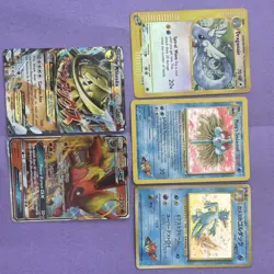 Pokemon Cards Holo’s M Steelix EX, Flareon GX, Dragonair,Tentacruel and Golduck - Image 1