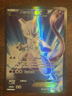 Pokemon Mewtwo-EX TCG Full Art Holo Card Breakthrough 157/162 NM - Image 1