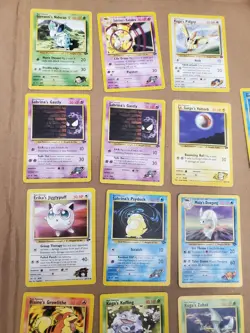 19 cards Gym Heroes/Challenge Card Lot LP/MP Condition Vintage Pokemon Lot - Image 4