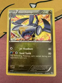 Pokemon TCG Garchomp Holo Rare Card 91/124 Exalted Cosmos Dragon - Image 1