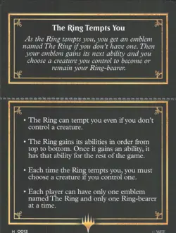 The Ring Helper Card 13 Magic: the gathering Lord of The RIngs - Image 2
